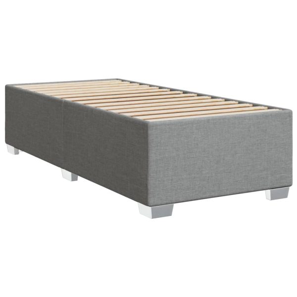 Giroletto Senza Materasso Grigio Chiaro 90x190 Cm Tessuto - Image 3