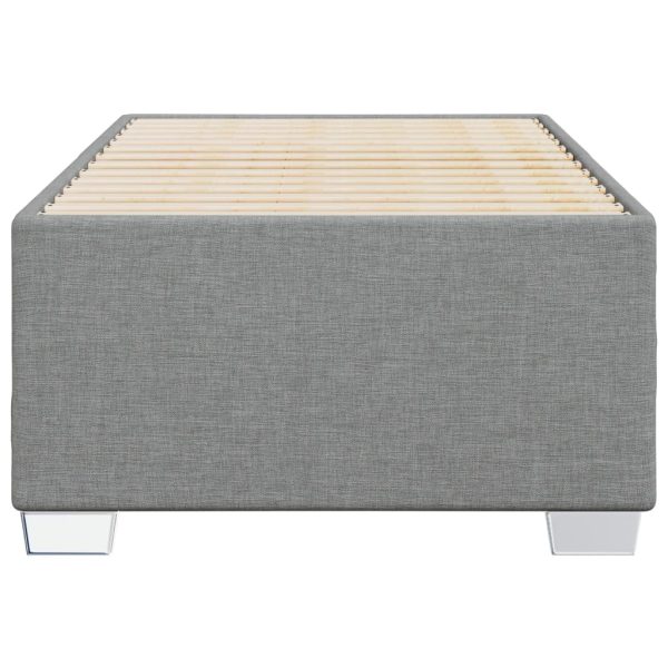 Giroletto Senza Materasso Grigio Chiaro 90x190 Cm Tessuto - Image 4