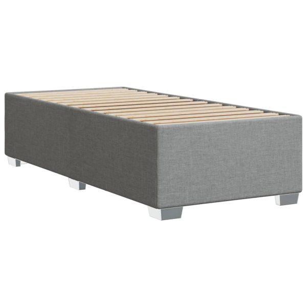 Giroletto Senza Materasso Grigio Chiaro 90x190 Cm Tessuto - Image 6