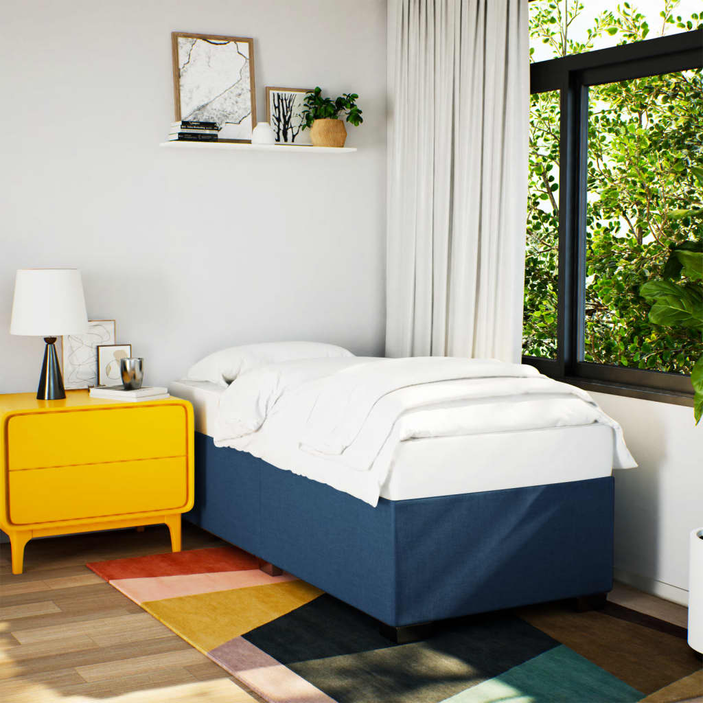 Giroletto Senza Materasso Blu 90x200 Cm In Tessuto