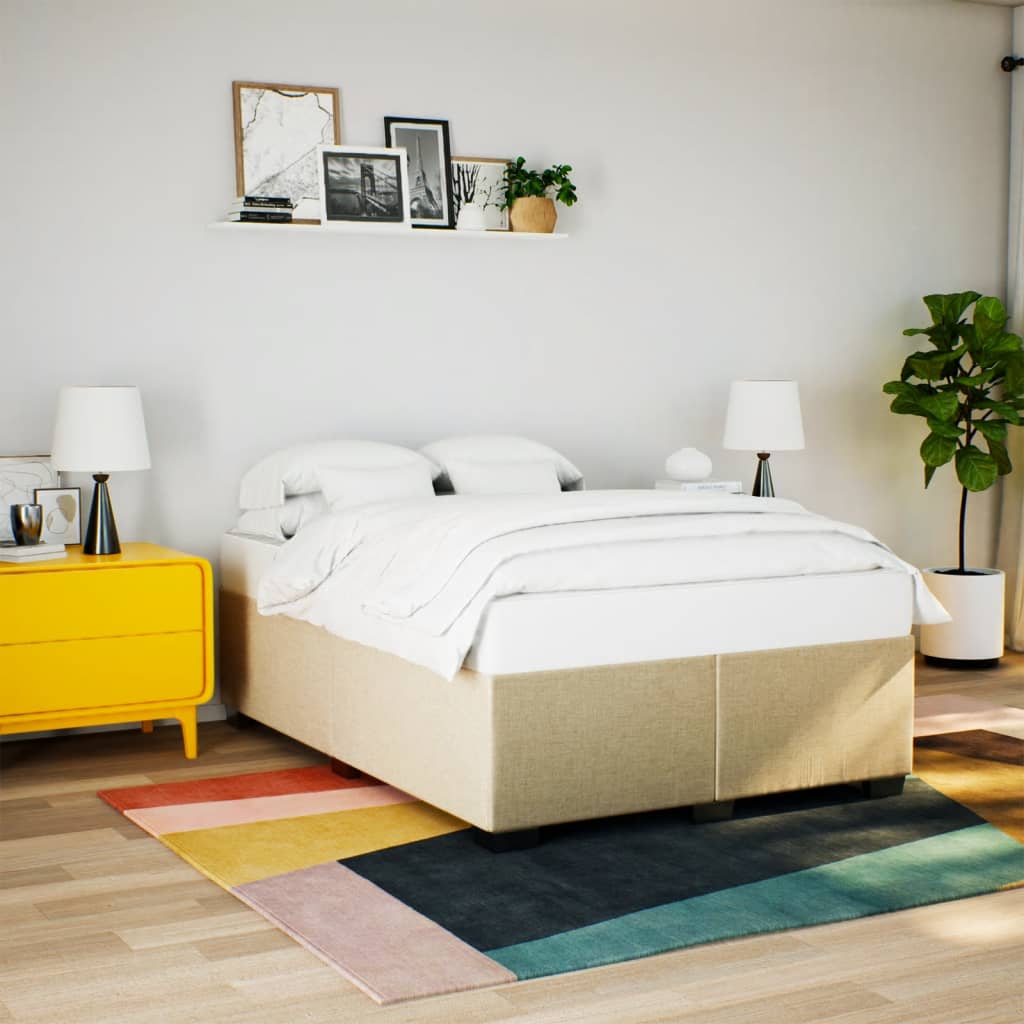Giroletto Senza Materasso Crema 140x200 Cm In Tessuto