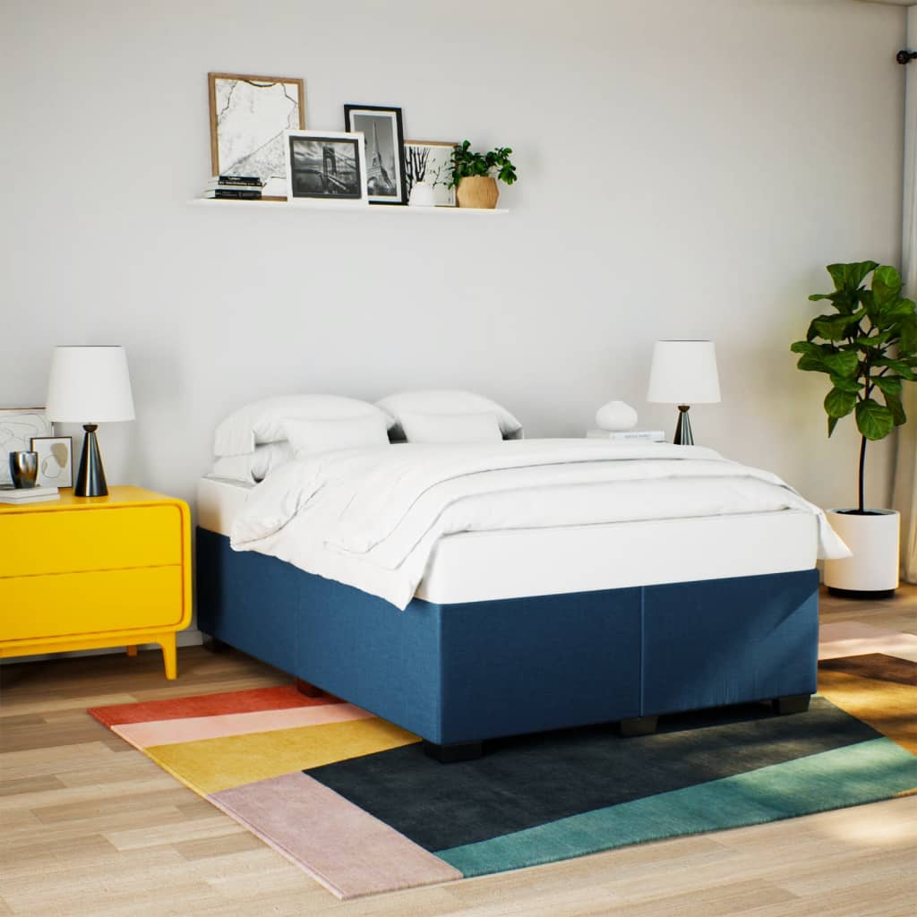 Giroletto Senza Materasso Blu 140x200 Cm In Tessuto