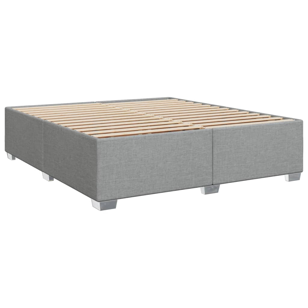 Giroletto Senza Materasso Grigio Chiaro 200x200 Cm Tessuto - Image 3