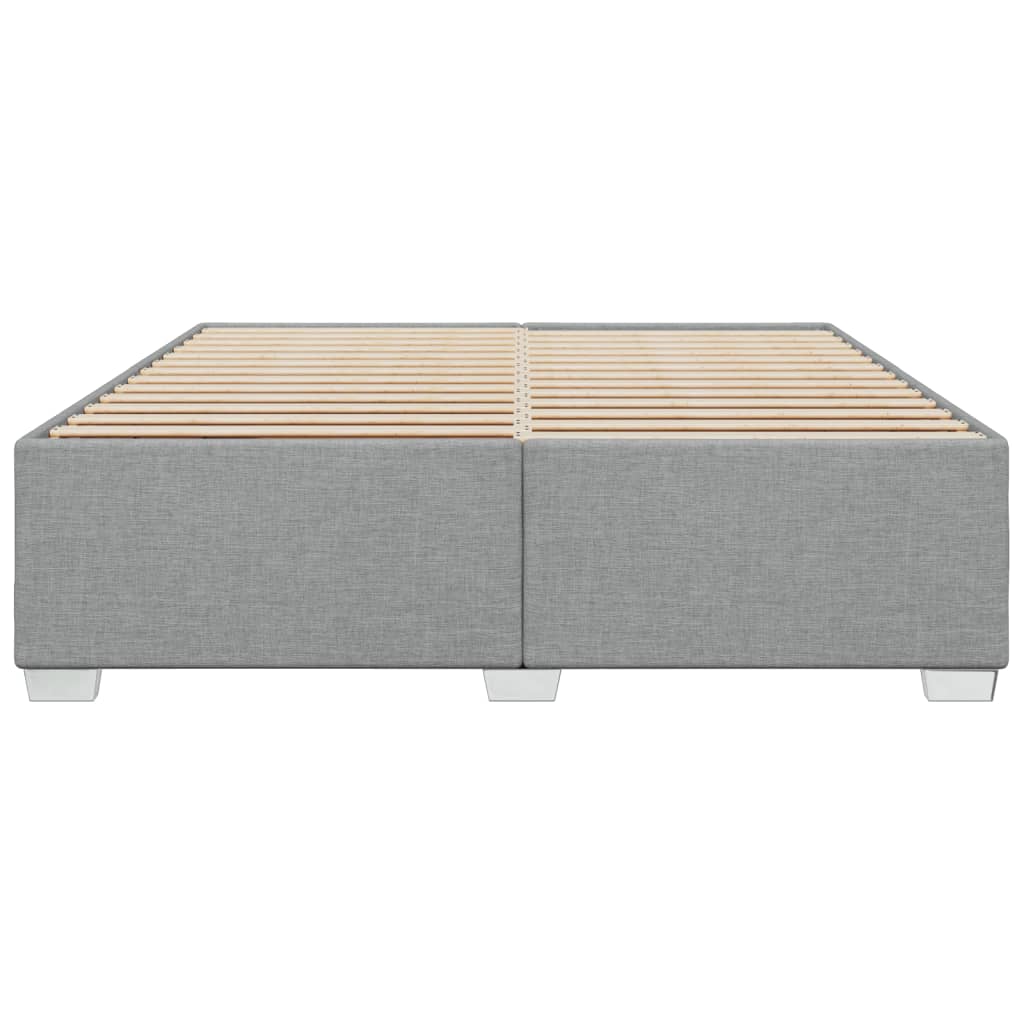 Giroletto Senza Materasso Grigio Chiaro 200x200 Cm Tessuto - Image 4