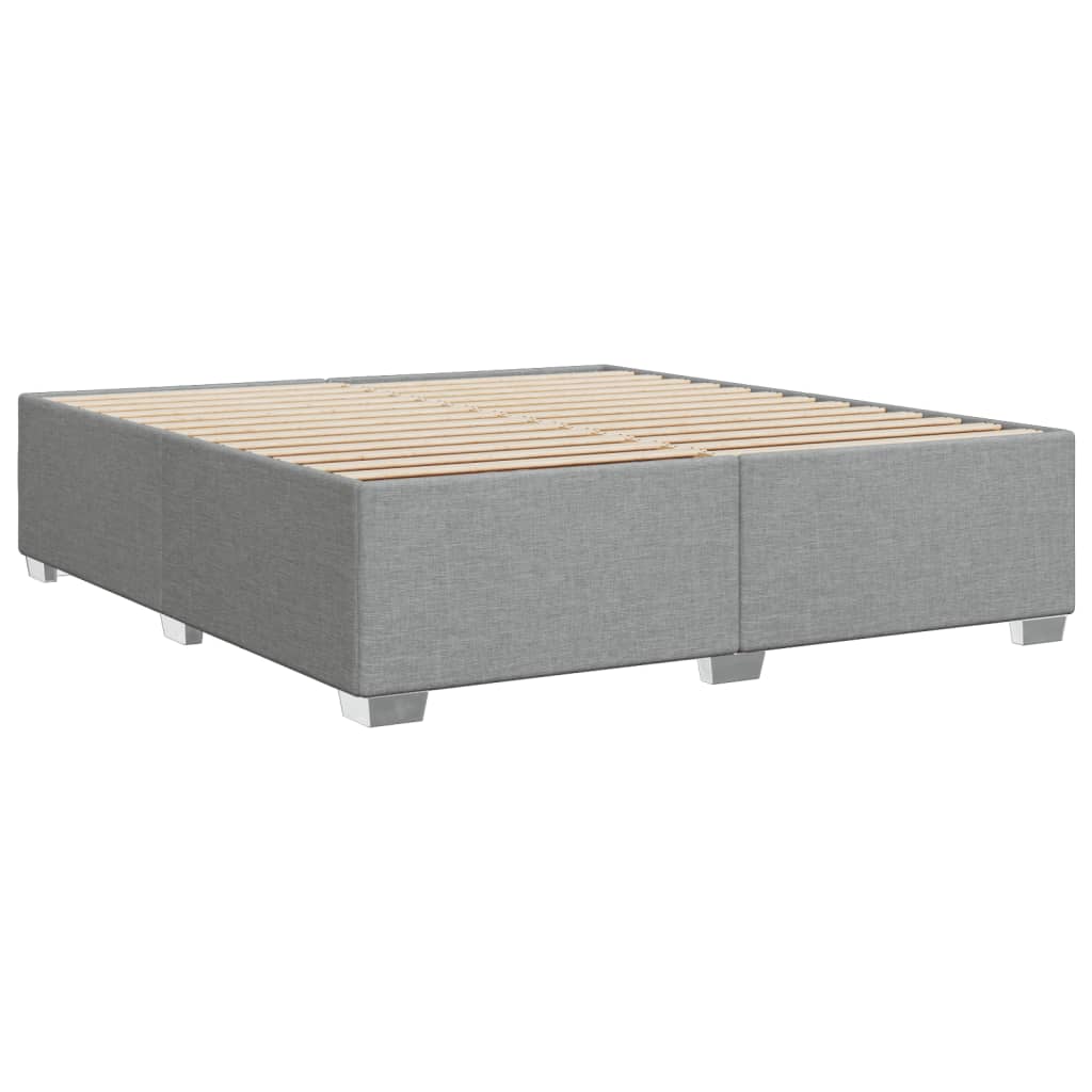 Giroletto Senza Materasso Grigio Chiaro 200x200 Cm Tessuto - Image 6
