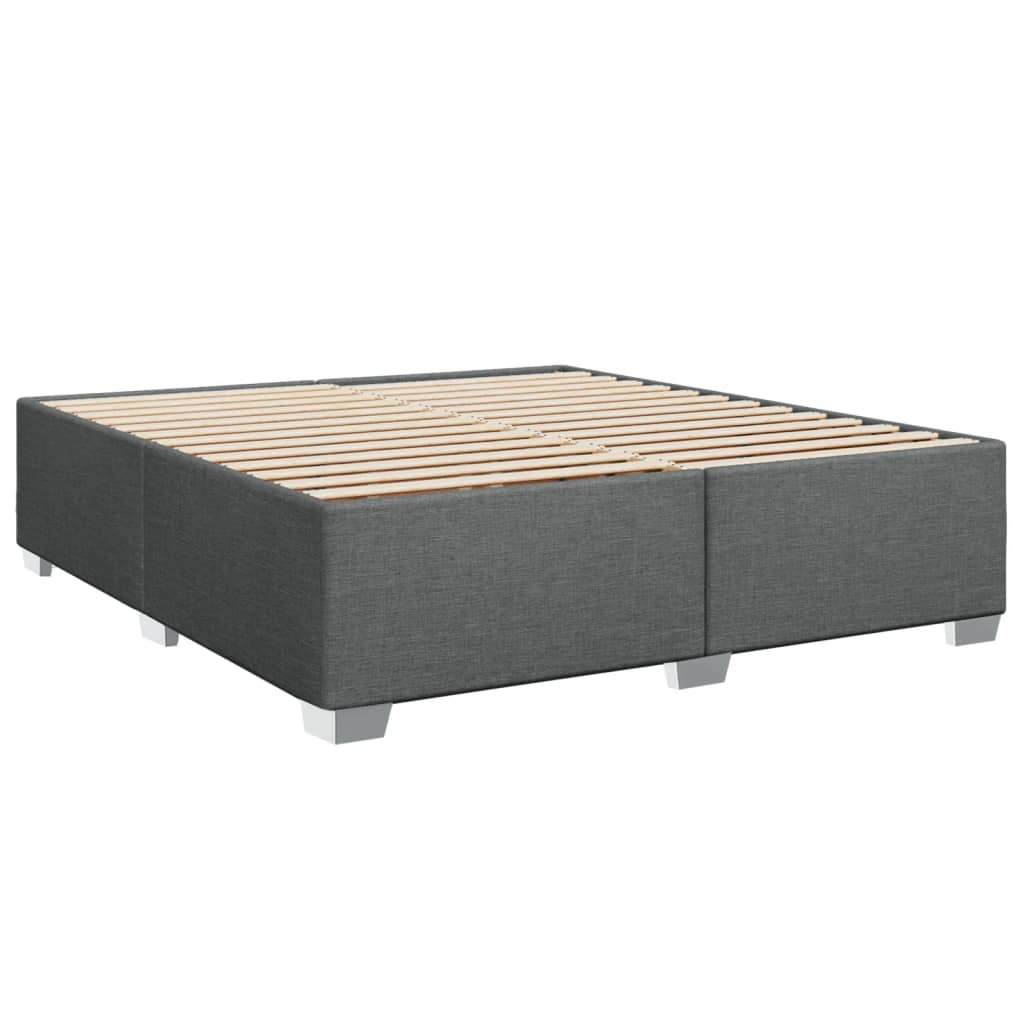 Giroletto Senza Materasso Grigio Scuro 200x200 Cm Tessuto - Image 3