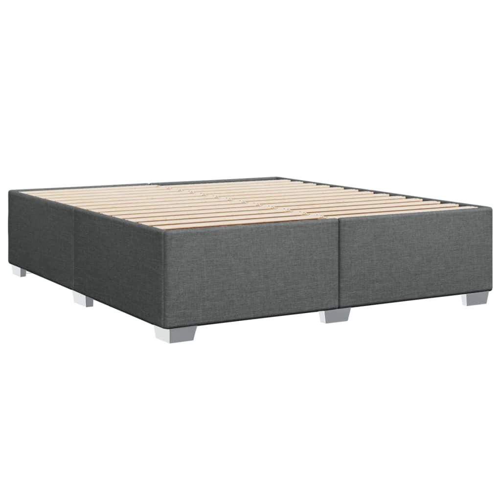 Giroletto Senza Materasso Grigio Scuro 200x200 Cm Tessuto - Image 6