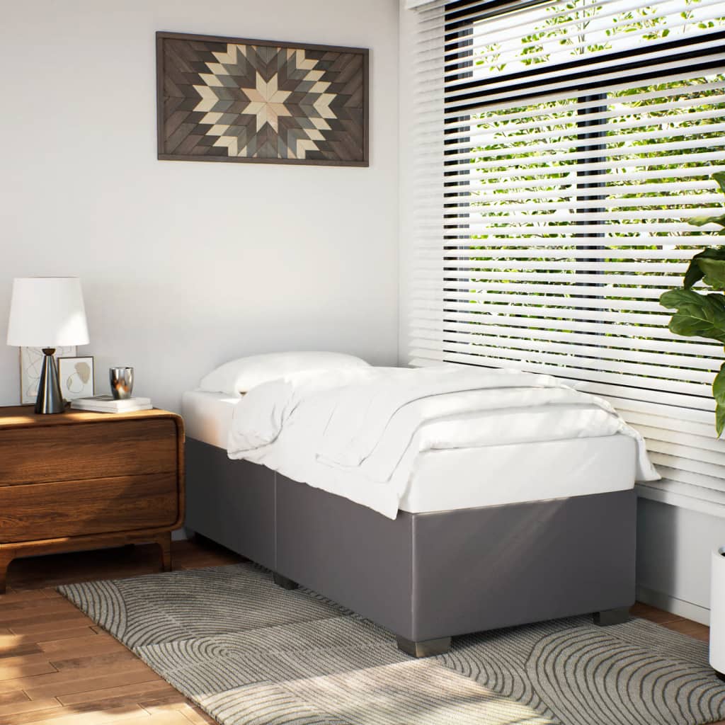 Giroletto Grigio 90x190 Cm In Similpelle