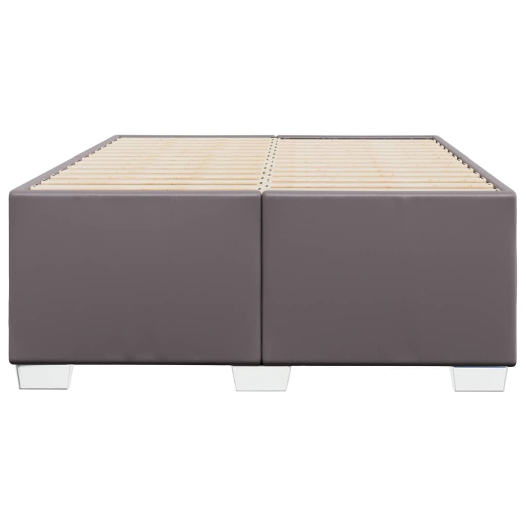 Giroletto Senza Materasso Grigio 120x190 Cm Similpelle - Image 4