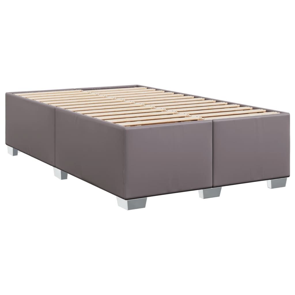 Giroletto Senza Materasso Grigio 120x190 Cm Similpelle - Image 6
