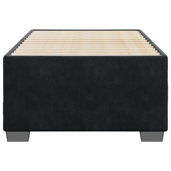 Giroletto Senza Materasso Nero 100x200 Cm In Velluto - Image 4