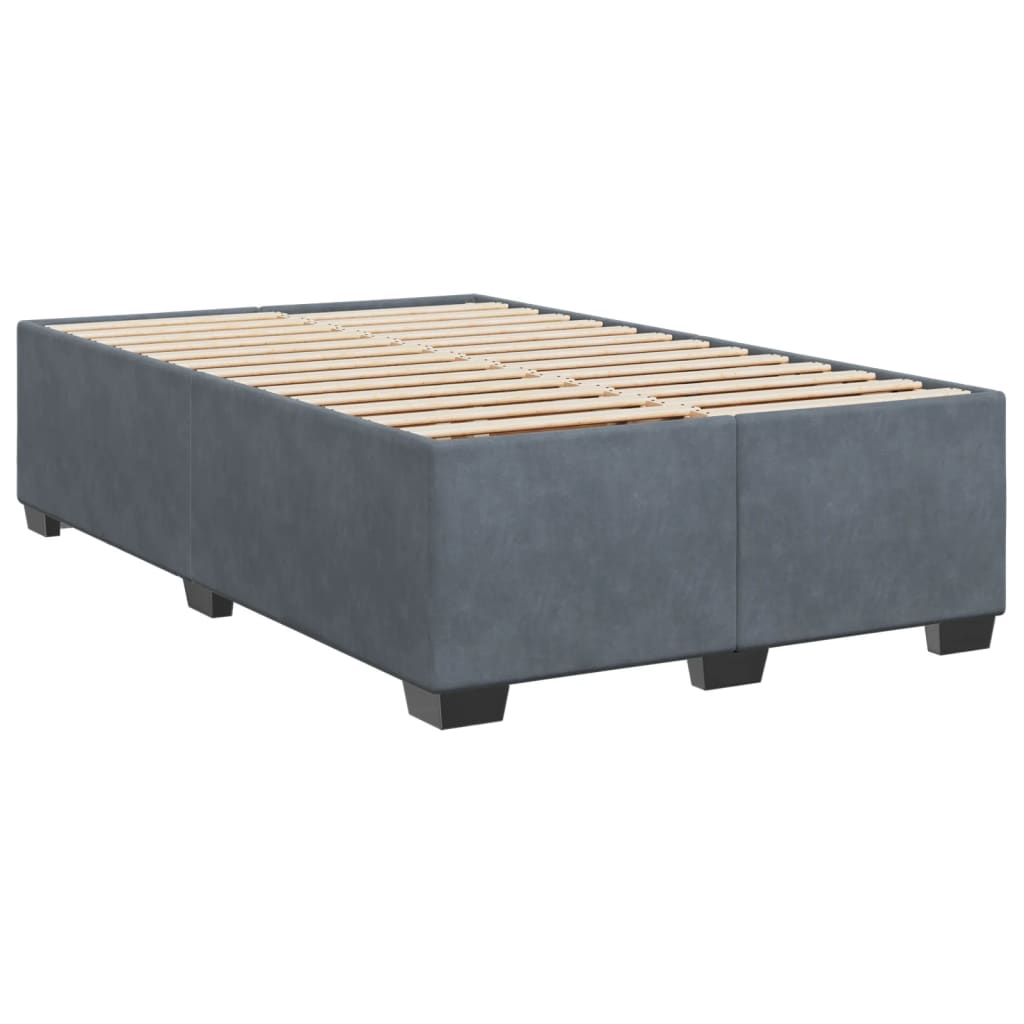 Giroletto Senza Materasso Grigio Scuro 120x200 Cm Velluto - Image 6
