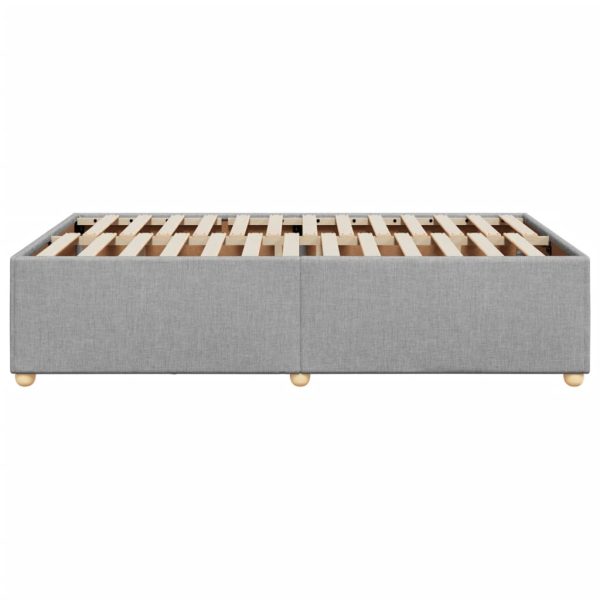 Giroletto Senza Materasso Grigio Chiaro 120x190 Cm In Tessuto - Image 5