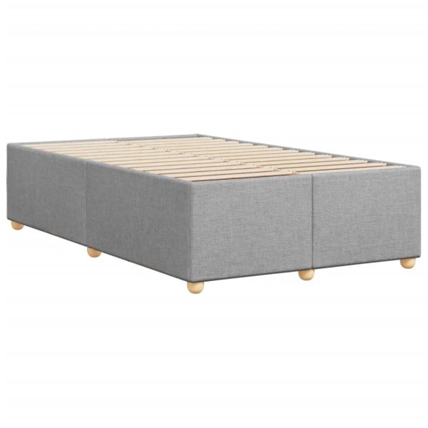 Giroletto Senza Materasso Grigio Chiaro 120x190 Cm In Tessuto - Image 6