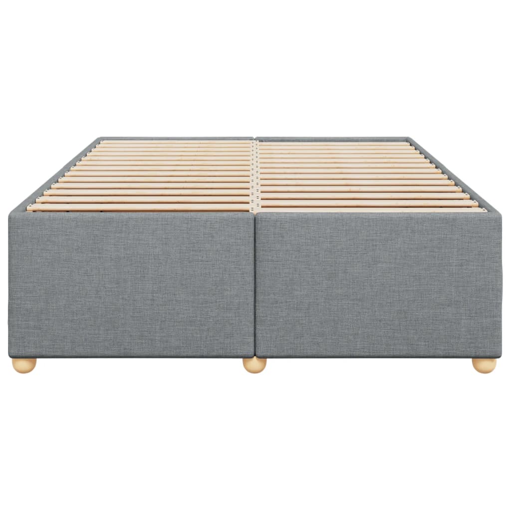 Giroletto Senza Materasso Grigio Chiaro 140x190 Cm Tessuto - Image 4