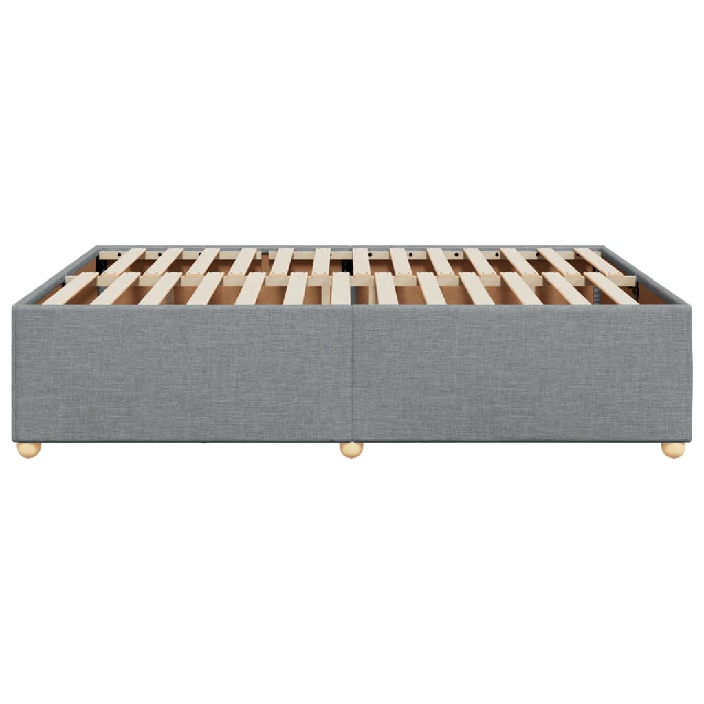 Giroletto Senza Materasso Grigio Chiaro 140x190 Cm Tessuto - Image 5
