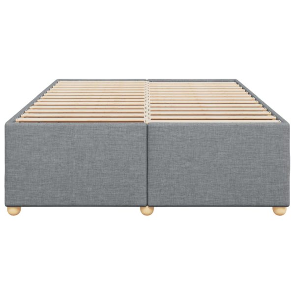 Giroletto Senza Materasso Grigio Chiaro 160x200 Cm Tessuto - Image 4