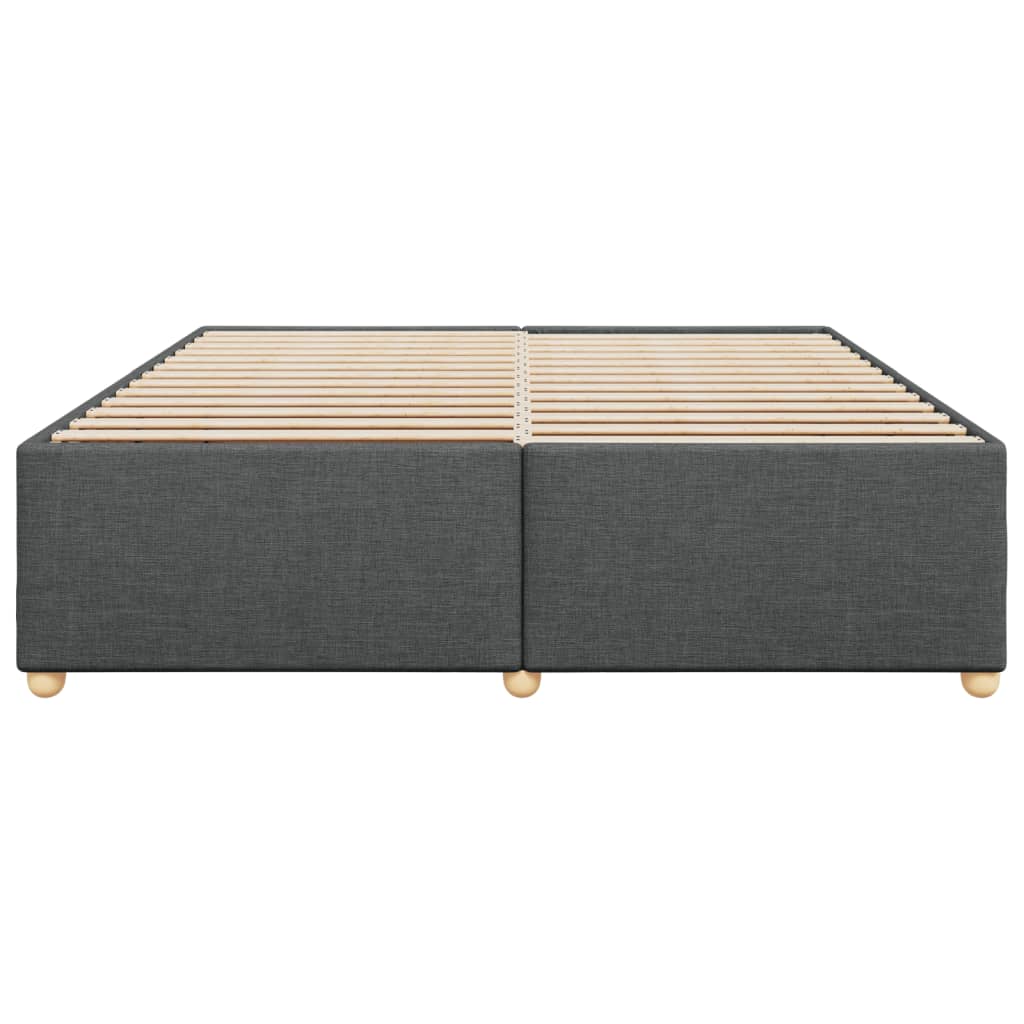 Giroletto Senza Materasso Grigio Scuro 200x200 Cm Tessuto - Image 4