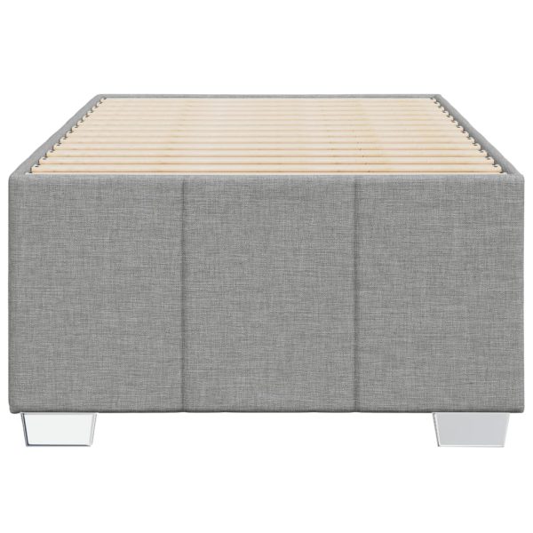 Giroletto Senza Materasso Grigio Chiaro 90x190 Cm Tessuto - Image 4