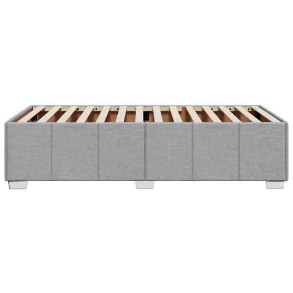 Giroletto Senza Materasso Grigio Chiaro 90x190 Cm Tessuto - Image 5