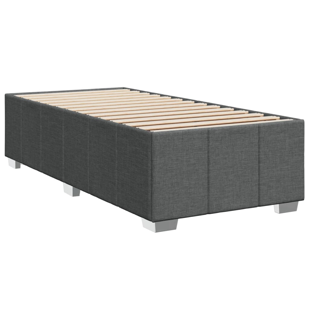 Giroletto Senza Materasso Grigio Scuro 90x190 Cm Tessuto - Image 3