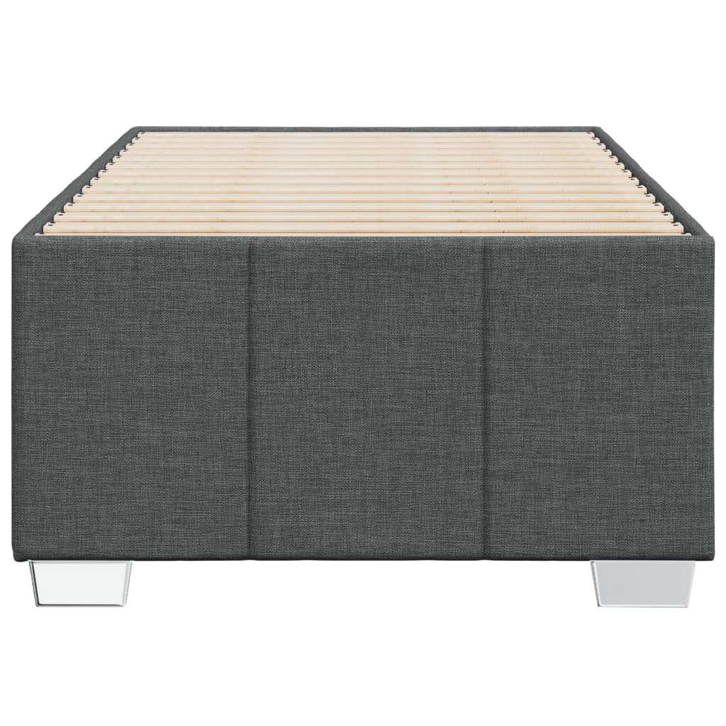 Giroletto Senza Materasso Grigio Scuro 90x190 Cm Tessuto - Image 4