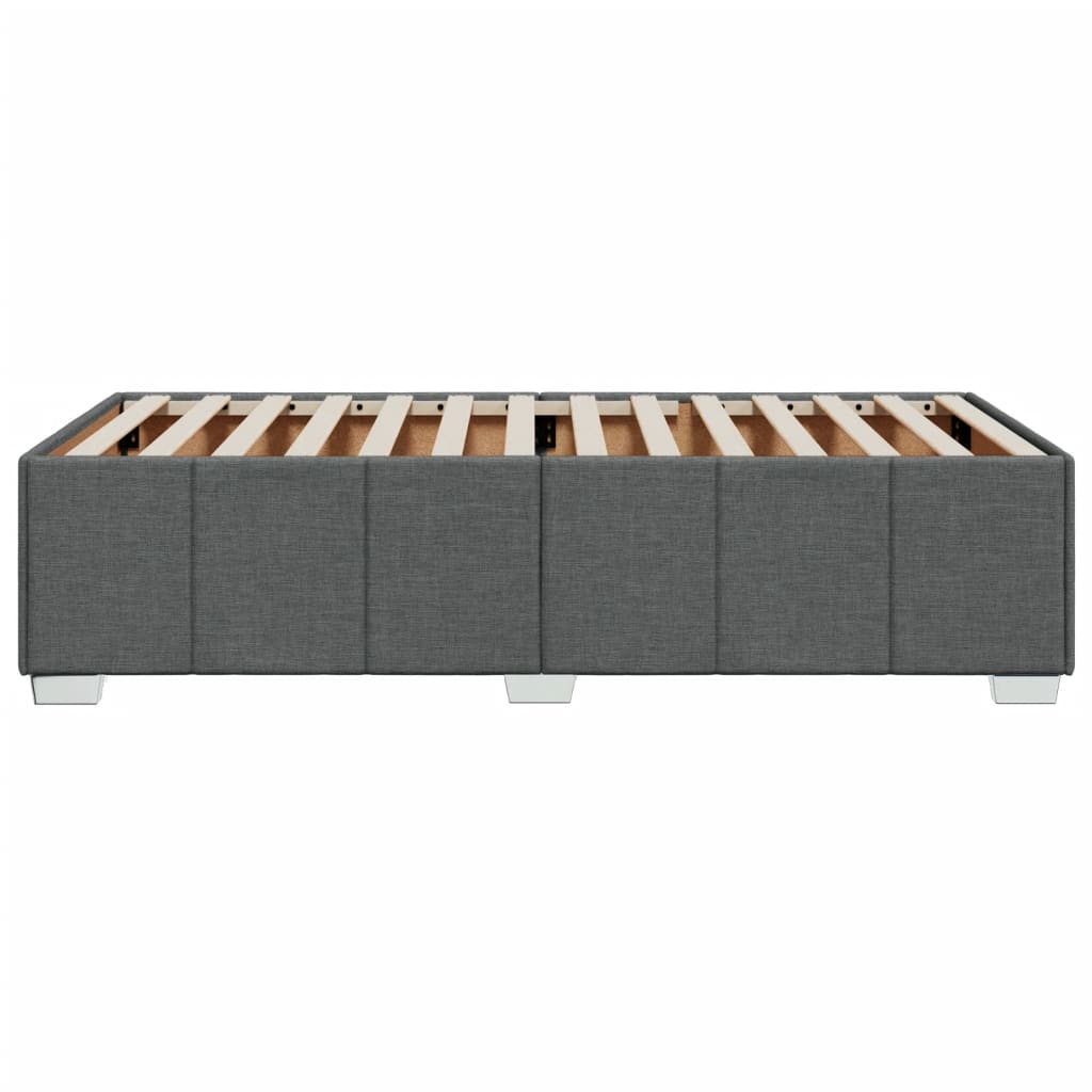 Giroletto Senza Materasso Grigio Scuro 90x190 Cm Tessuto - Image 5