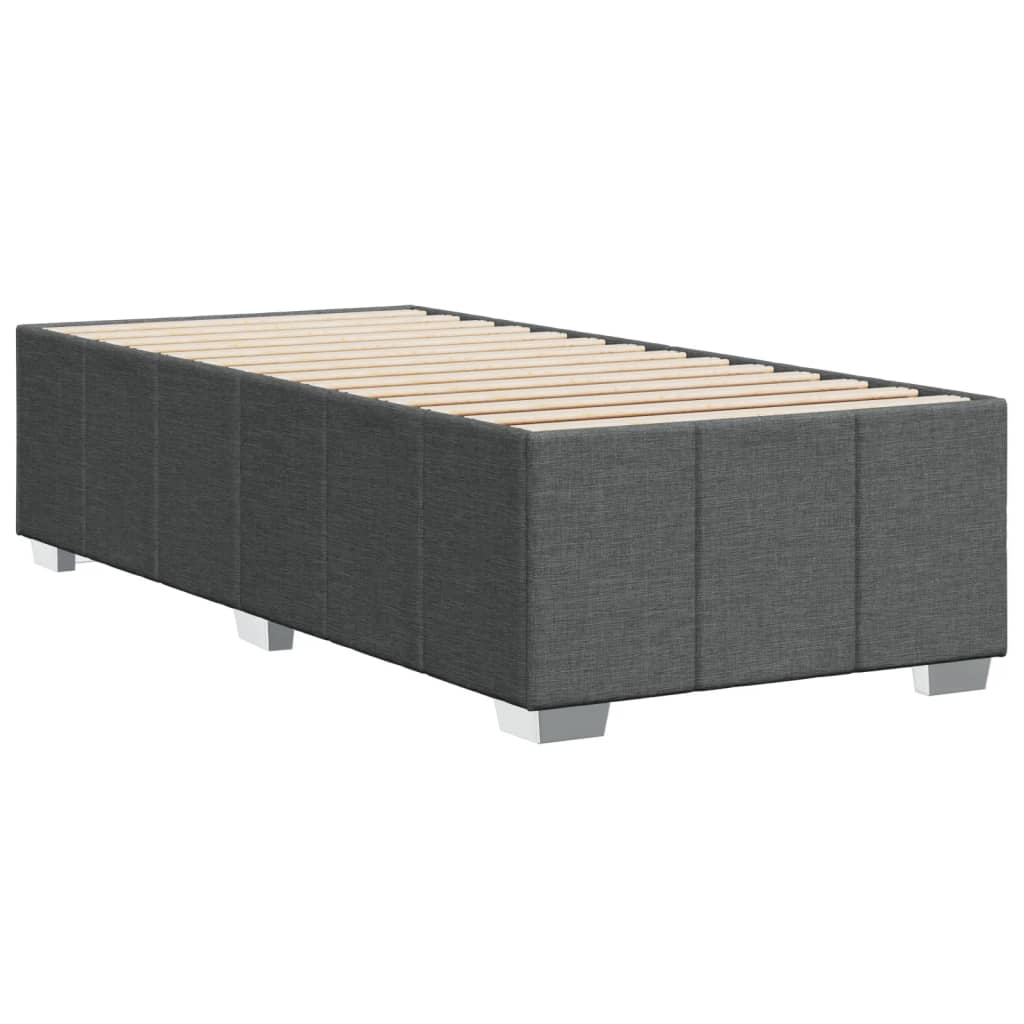Giroletto Senza Materasso Grigio Scuro 90x190 Cm Tessuto - Image 6