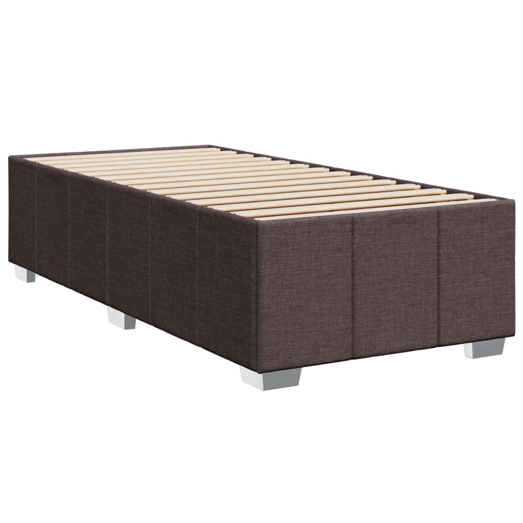 Giroletto Senza Materasso Marrone Scuro 90x190 Cm Tessuto - Image 3
