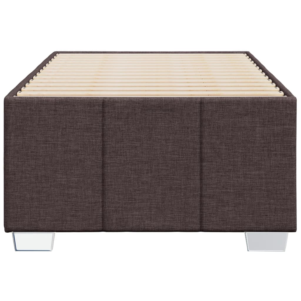 Giroletto Senza Materasso Marrone Scuro 90x190 Cm Tessuto - Image 4
