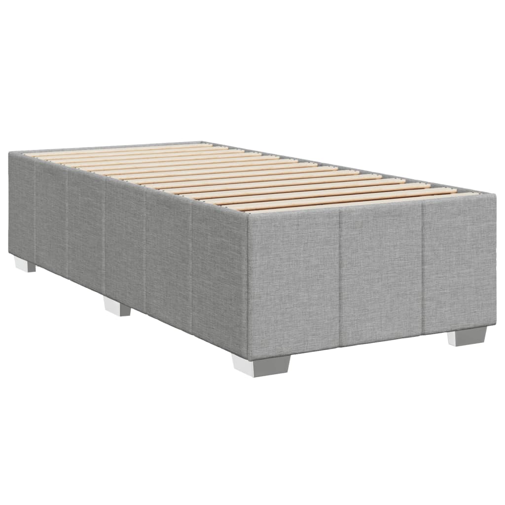Giroletto Senza Materasso Grigio Chiaro 90x200 Cm Tessuto - Image 3
