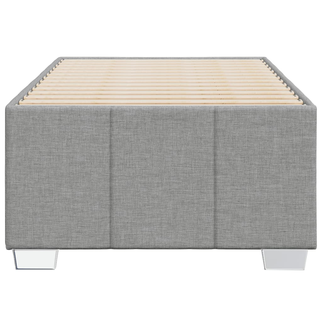Giroletto Senza Materasso Grigio Chiaro 90x200 Cm Tessuto - Image 4
