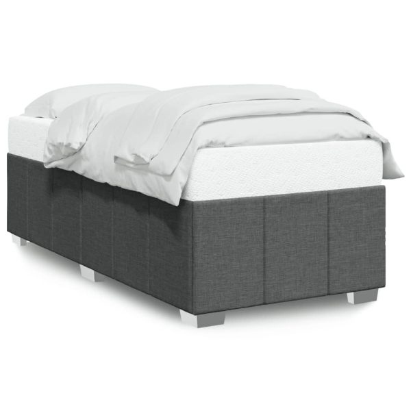 Giroletto Senza Materasso Grigio Scuro 100x200 Cm Tessuto - Image 2