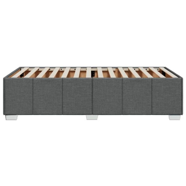 Giroletto Senza Materasso Grigio Scuro 100x200 Cm Tessuto - Image 5