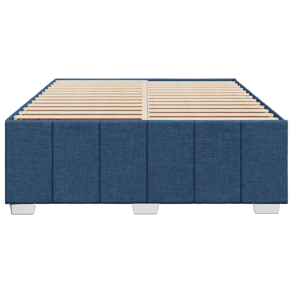 Giroletto Senza Materasso Blu 140x190 Cm In Tessuto - Image 4
