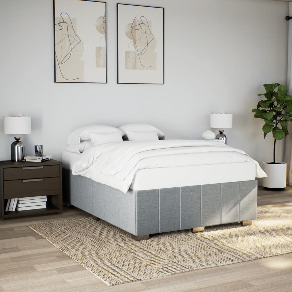 Giroletto Senza Materasso Grigio Chiaro 140x200 Cm Tessuto