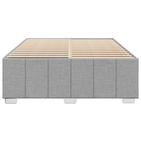 Giroletto Senza Materasso Grigio Chiaro 160x200 Cm Tessuto - Image 4