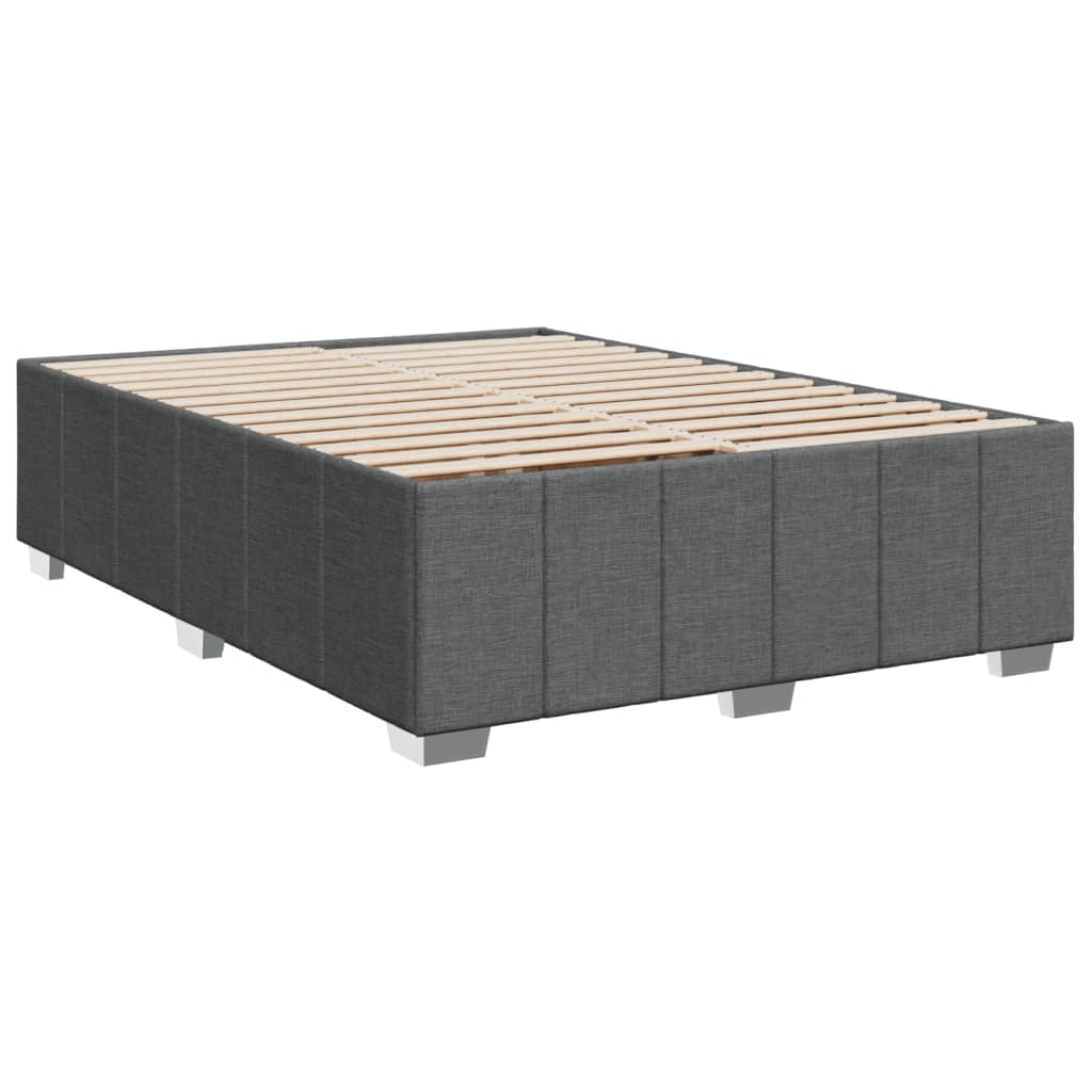 Giroletto Senza Materasso Grigio Scuro 160x200 Cm Tessuto - Image 3