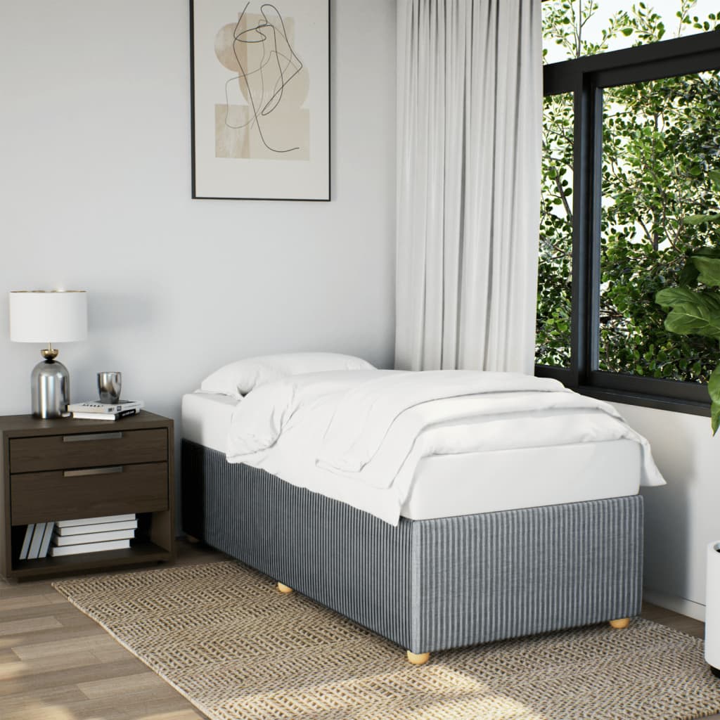 Giroletto Senza Materasso Grigio Chiaro 80x200 Cm Tessuto