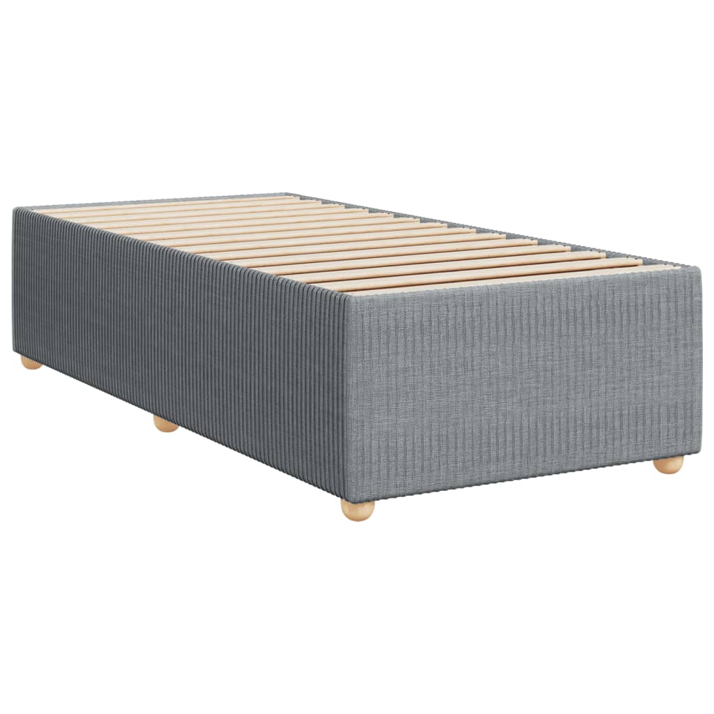 Giroletto Senza Materasso Grigio Chiaro 80x200 Cm Tessuto - Image 3