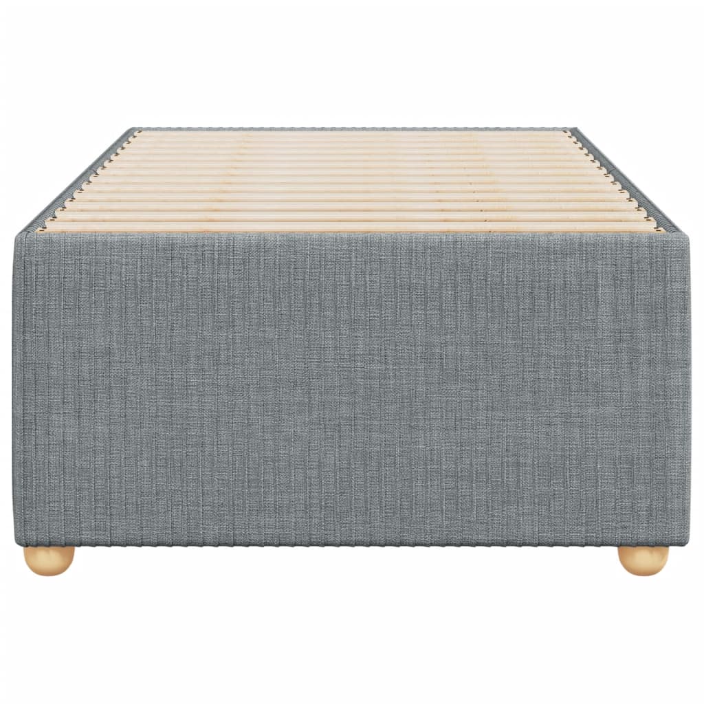Giroletto Senza Materasso Grigio Chiaro 80x200 Cm Tessuto - Image 4