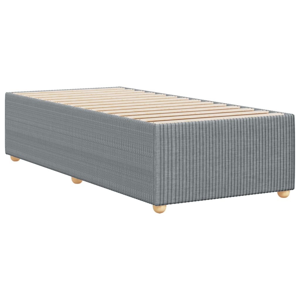 Giroletto Senza Materasso Grigio Chiaro 90x190 Cm Tessuto - Image 6