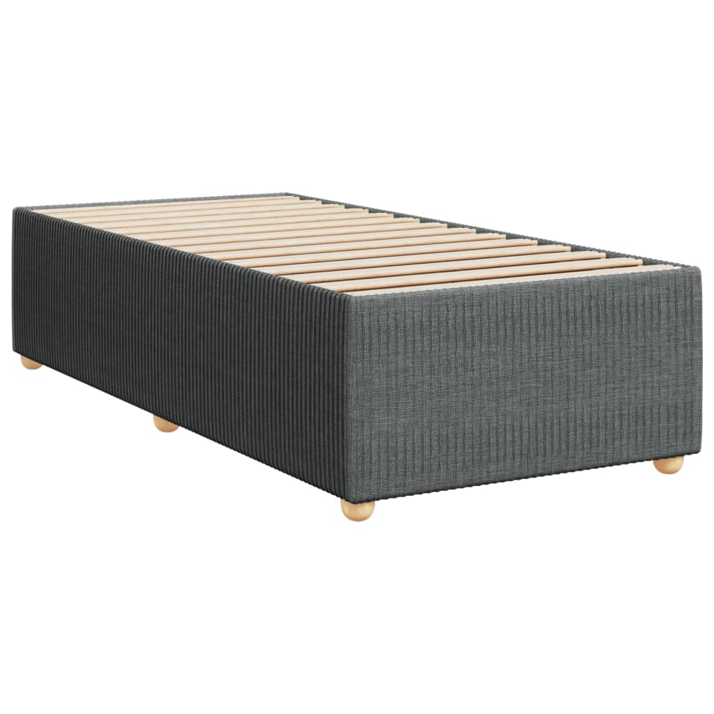 Giroletto Senza Materasso Grigio Scuro 90x190 Cm Tessuto - Image 3