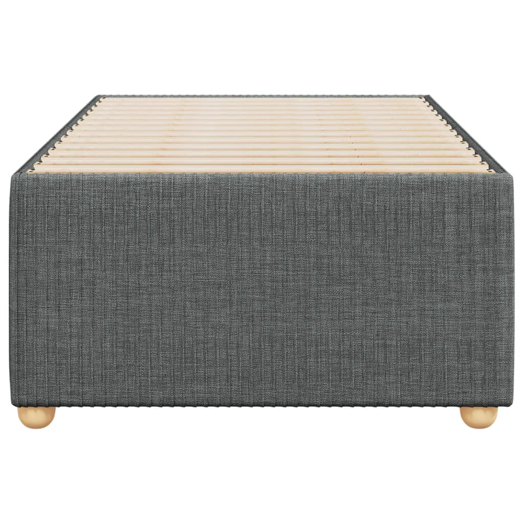 Giroletto Senza Materasso Grigio Scuro 90x190 Cm Tessuto - Image 4