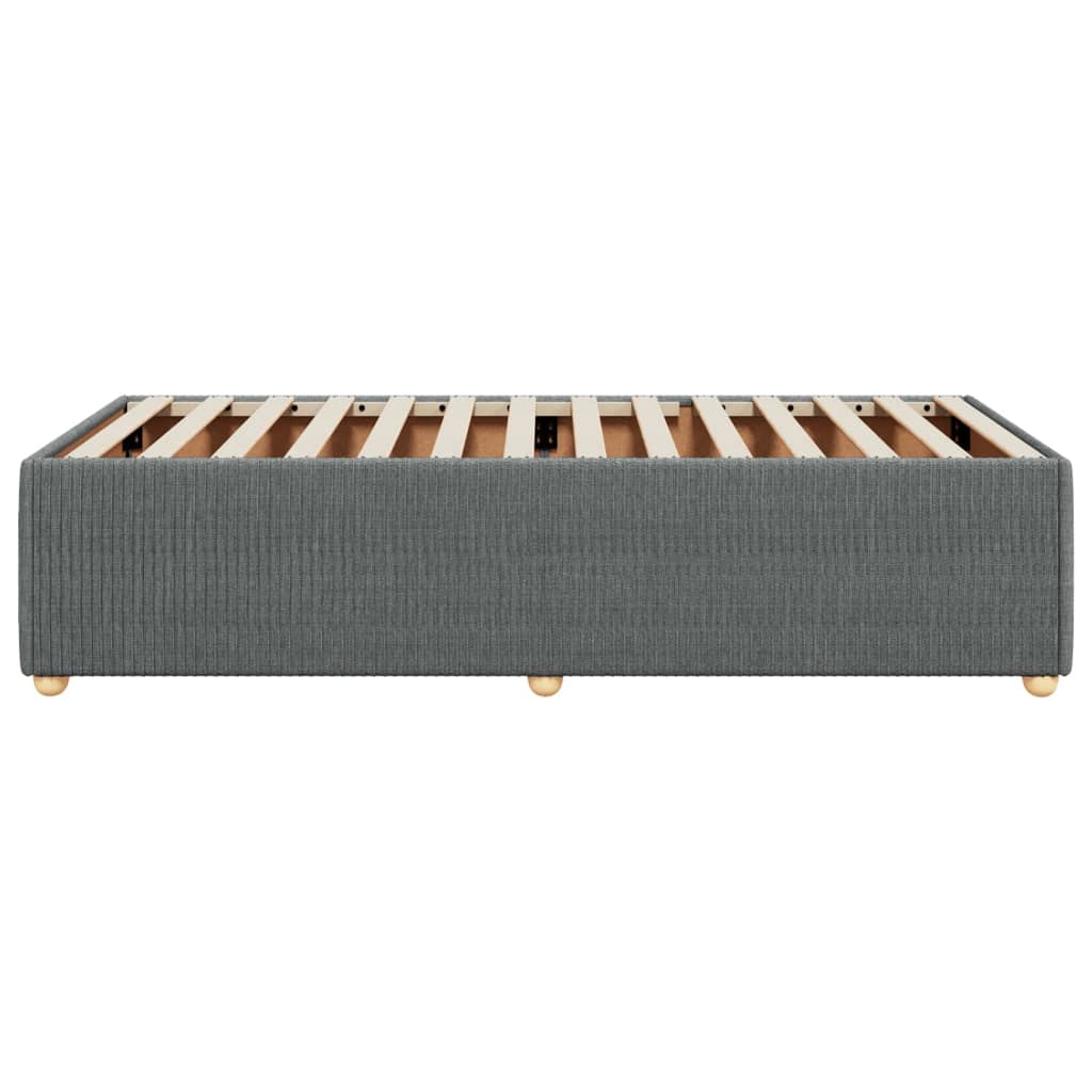 Giroletto Senza Materasso Grigio Scuro 90x190 Cm Tessuto - Image 5