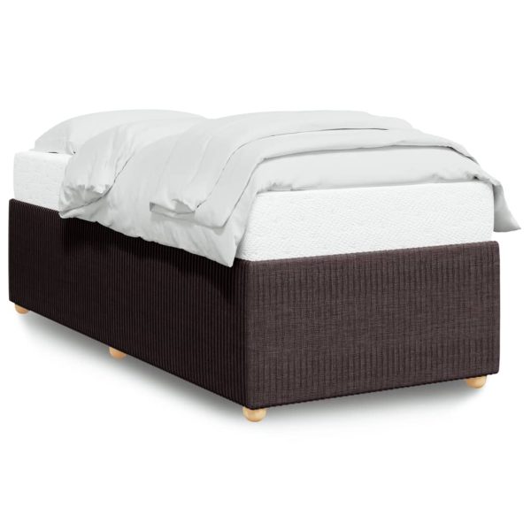 Giroletto Senza Materasso Marrone Scuro 90x190 Cm Tessuto - Image 2