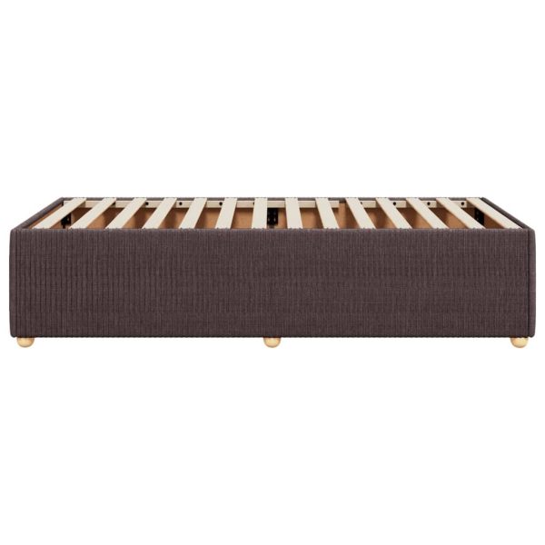 Giroletto Senza Materasso Marrone Scuro 90x190 Cm Tessuto - Image 5