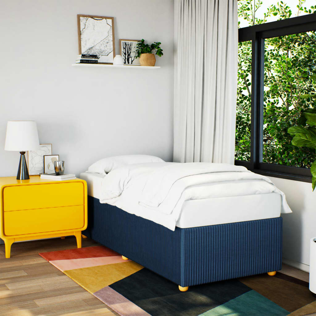 Giroletto Senza Materasso Blu 90x190 Cm In Tessuto