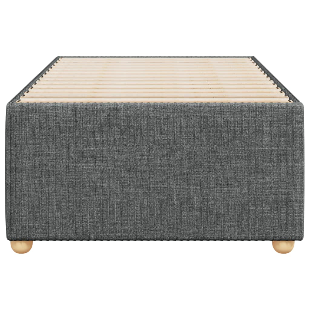 Giroletto Senza Materasso Grigio Scuro 90x200 Cm Tessuto - Image 4