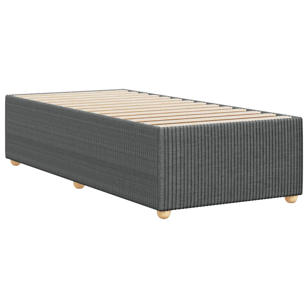 Giroletto Senza Materasso Grigio Scuro 90x200 Cm Tessuto - Image 6
